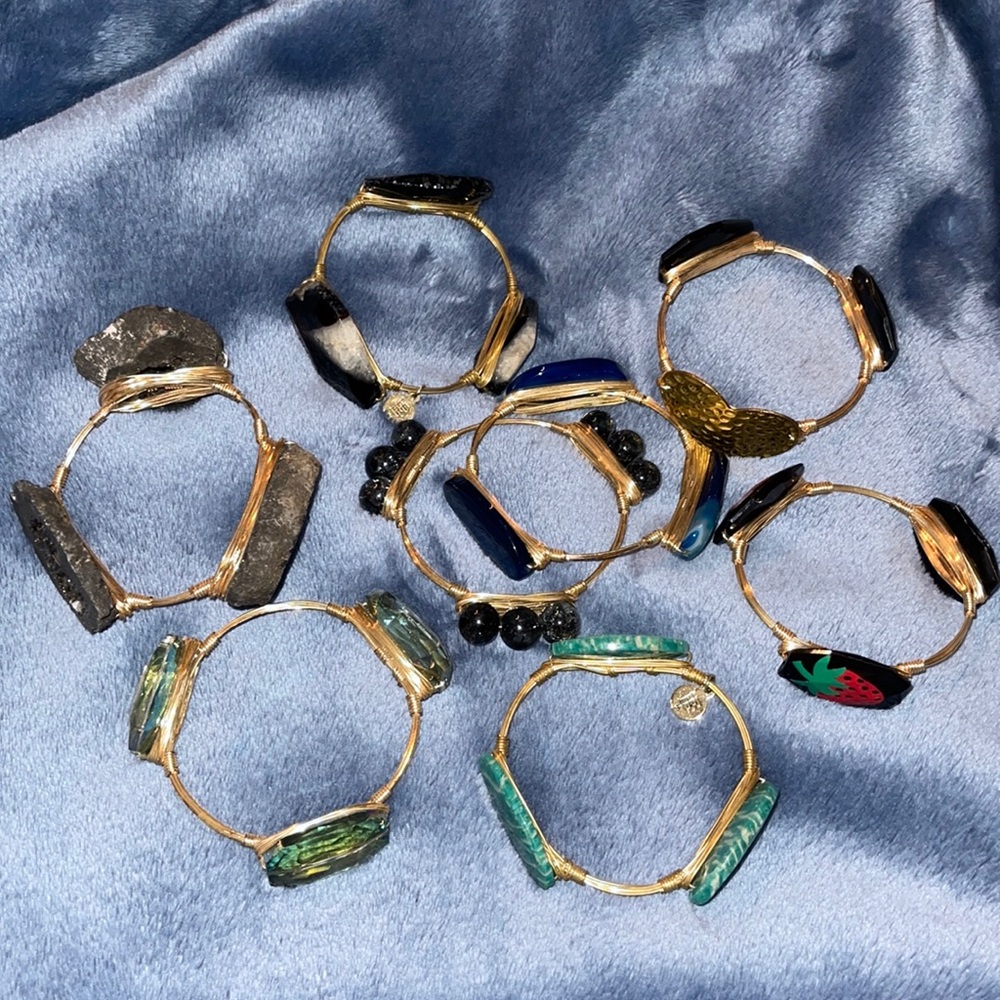 EIGHT BRACELETS- 2 Bourbon & Bowties Bracelets + 6 B&B Style Bracelets